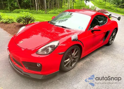 2014 Porsche Cayman S z USA, uszkodzony, nr VIN WP0AB2A80EK191347